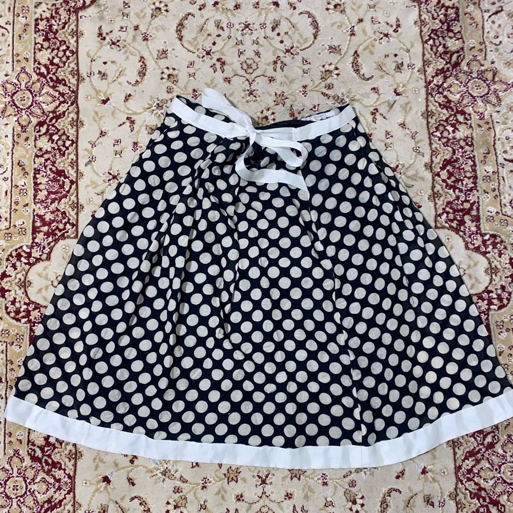 Silk & Cotton polka dot skirt